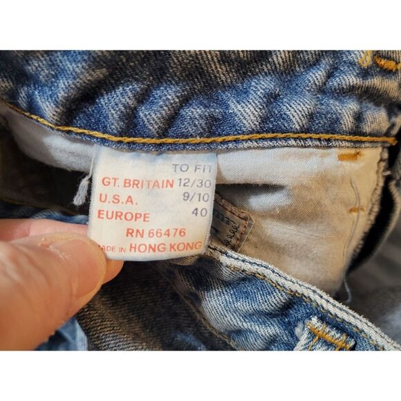 Pepe Jeans London Women 5-Pocket Y2K Blue Denim Jeans US 9/10 UK 12/30 Hong Kong - Picture 8 of 15